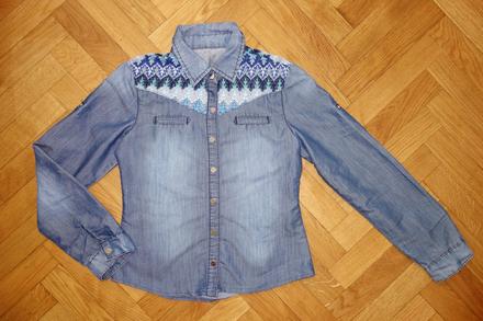 Rifľová košeľa s aplikáciou, s