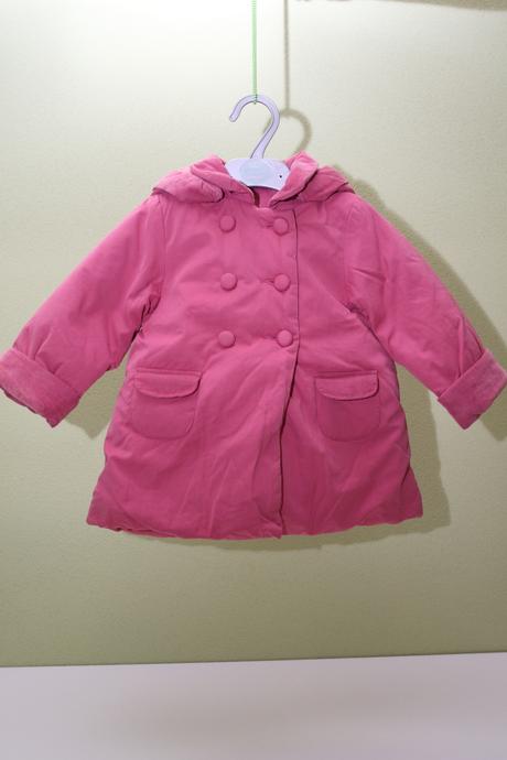 Jacadi, tmavoružová bunda, jacadi,80