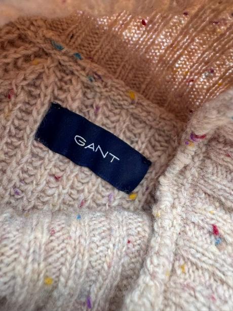 Gant - pletené vlnené melírové šaty, gant,xs