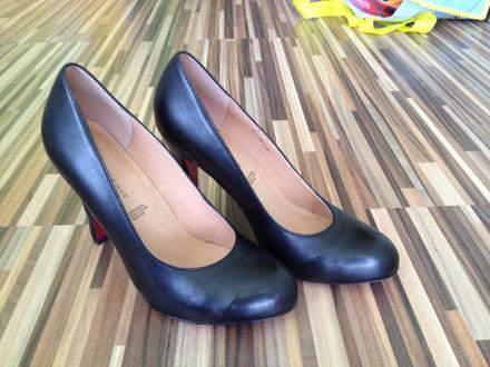 Čierne lodičky z pravej kože, zn. 5th avenue, 37