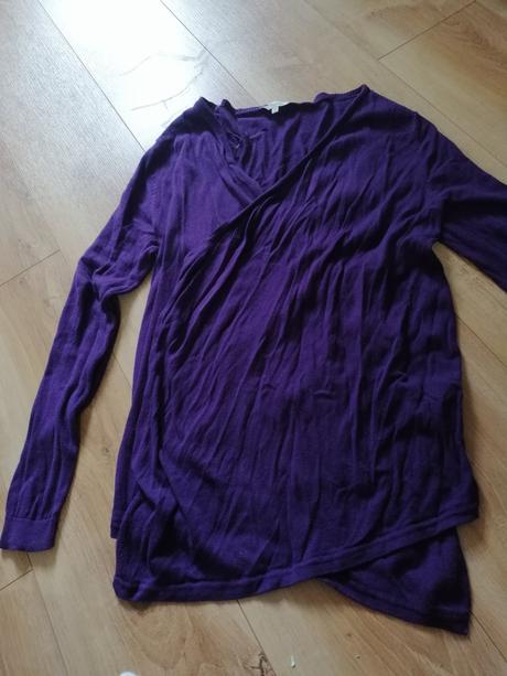 Fialový svetrík peacoks, 38