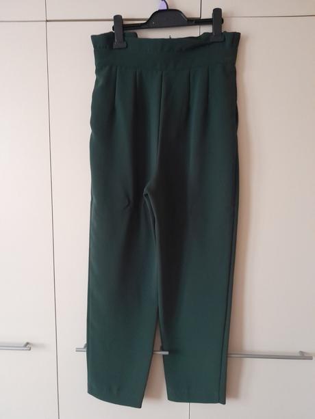 Nohavice s vysokým pásom, h&m,38