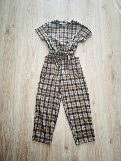 Krásny kockovaný overal značky zara,nový s visačko, zara,152