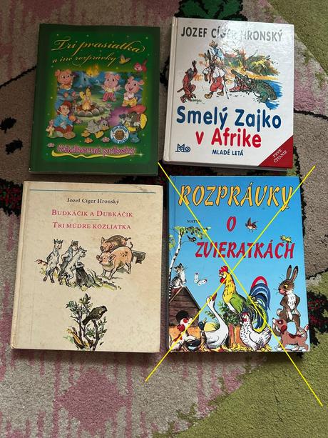 Sada 3 ks rozprávkových knižiek,