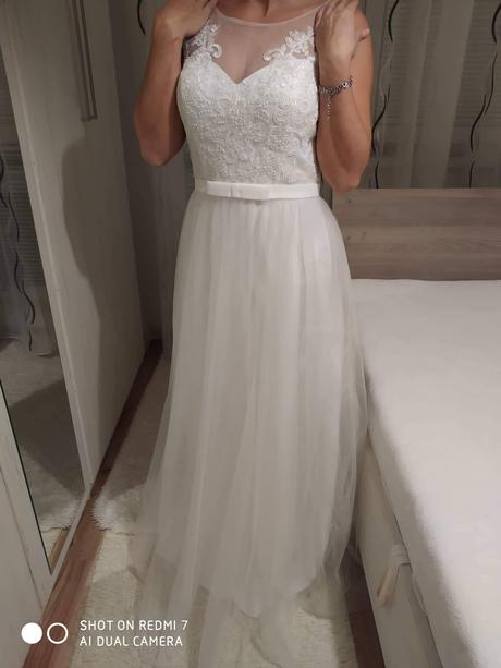 Svadobné šaty, 38 / m