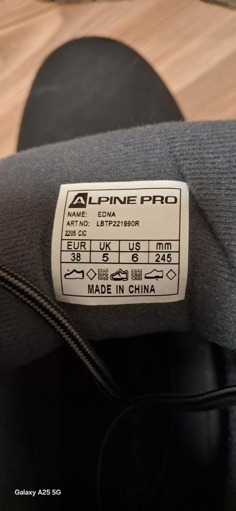 Jesenne topanky alpine pro vel.38, alpine pro,38