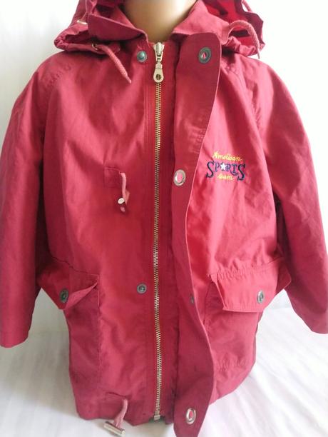 Červená prechodná bundička, albert tiburce, 110