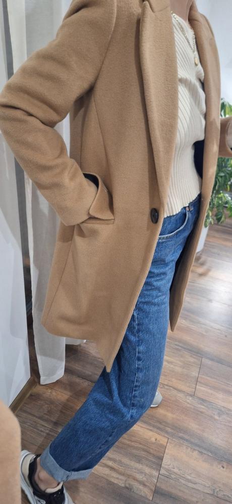Kabát zara s vlnou 36/38, zara,s
