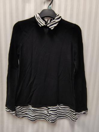 Dámsky čierno biely pulóvrikový top, orsay, m/l, orsay,l