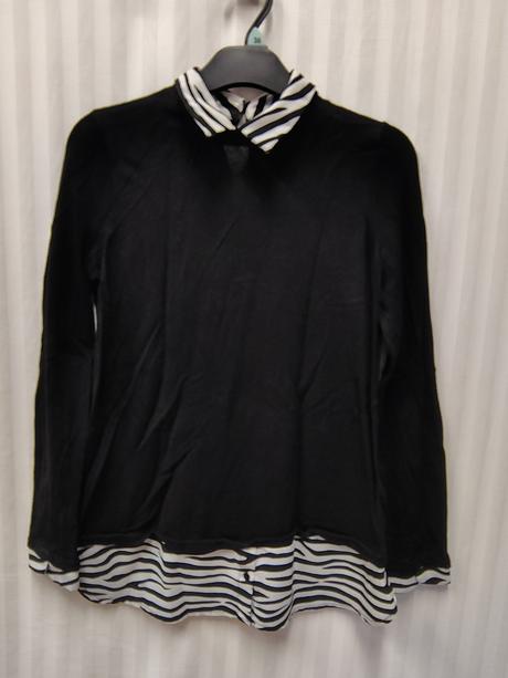 Dámsky čierno biely pulóvrikový top, orsay, m/l, orsay,l