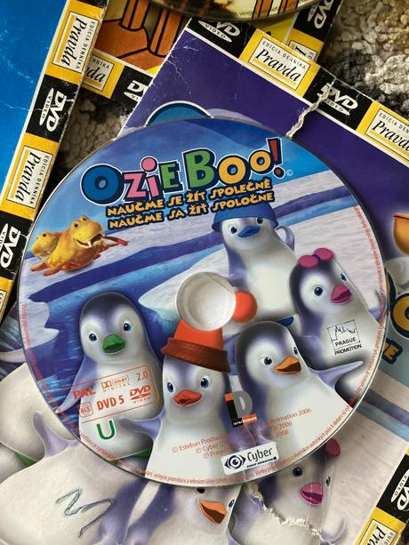 Dvd pinocchio, lolek a bolek, ozie boo, 