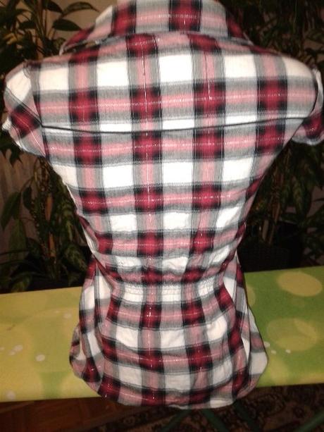 Károvaná blúzka zebra veľ. s, s