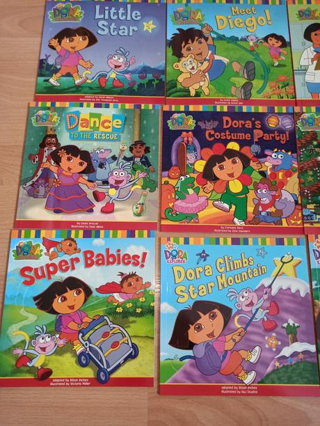 Dora the explorer 20 x zositkova kniha,