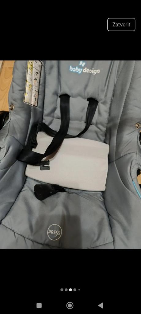 Kočík trojkombinacia, baby design,baby design husky