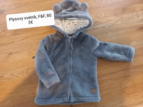 Plysovy svetrik, f&f, 80, f&f,80
