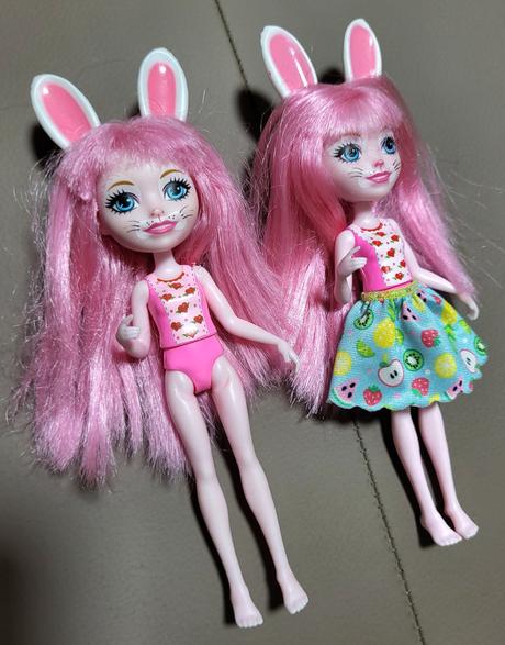 2x bábika enchantimals - bree bunny (mattel), 