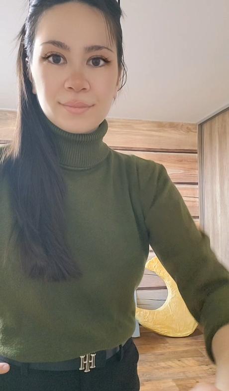 Rolak v zelenej vojenskej farbe, s