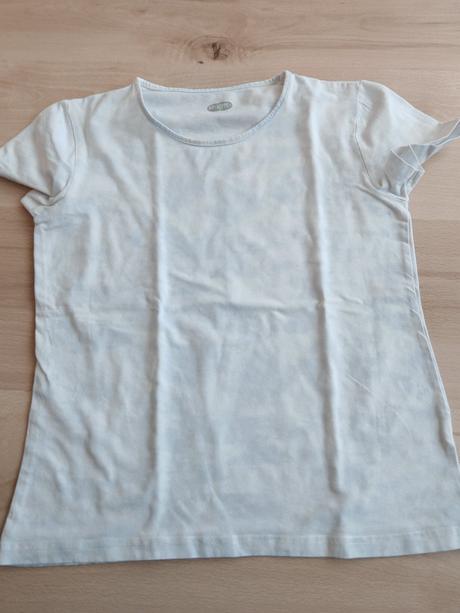 Tričko jemne batikovane bielo modré 146/152, 152