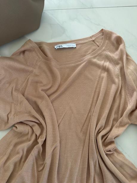 Základný sveter- hnedý, zara,s