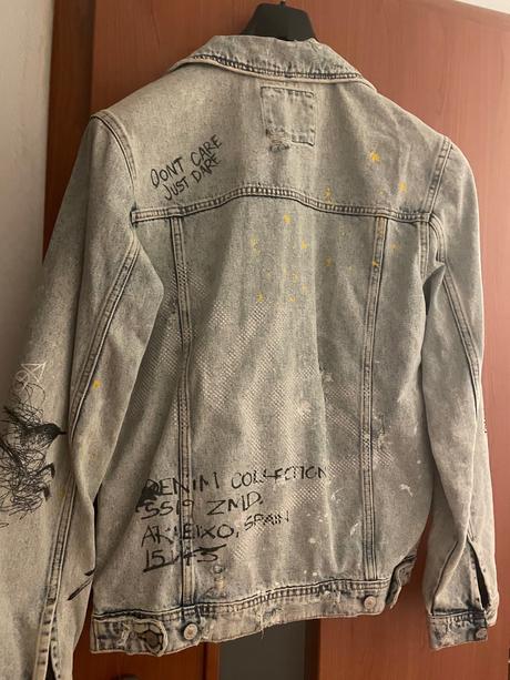 Zara trendy extravagantna riflova bunda, zara,38