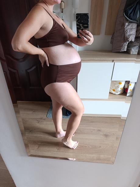 Tehotenské legíny + plavky + nohavičky s + pás s, s