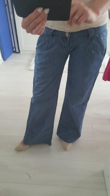 Elegantné široké rifle s, primark,s