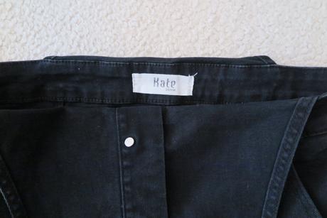 Čierne denimové šaty na traky kate denim, s