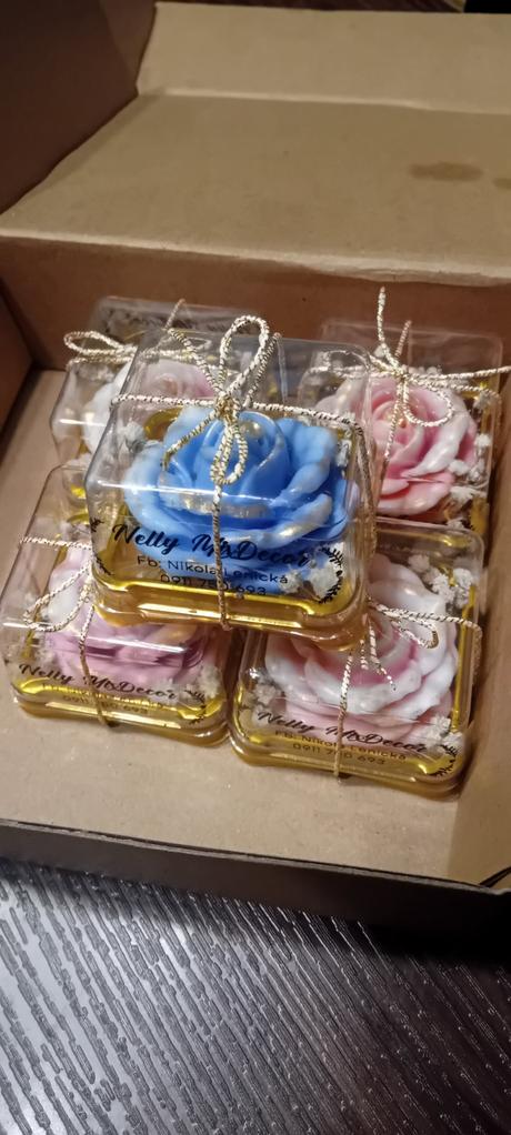 Mydlové kvietky v krabičke, 