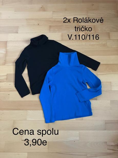 2x rolakové tričko, 110