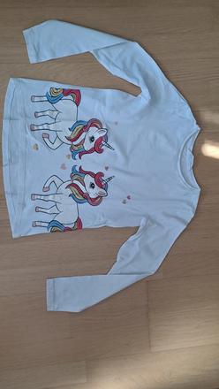 Tričko s jednorožcami, h&m,140