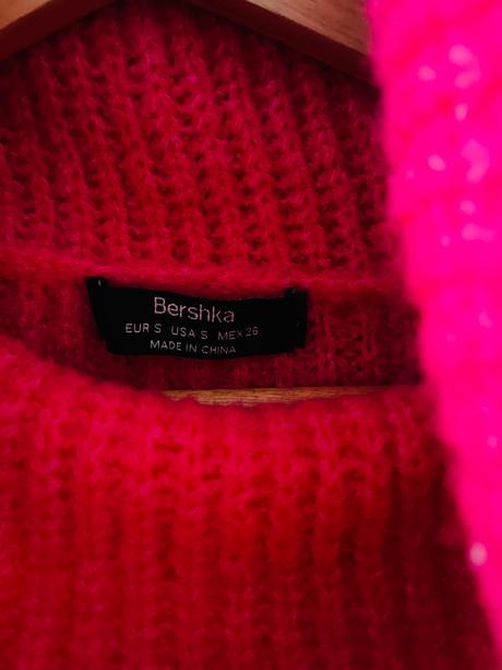 Ružový pulóver bershka, bershka,s