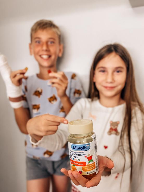 Mivolis Multivitamínové medvedíky pre deti, 60 ks