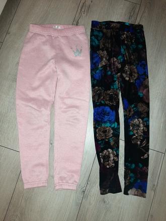 Saténové legínky h&m+ tepláčky zdarma, h&m,134