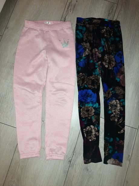 Saténové legínky h&m+ tepláčky zdarma, h&m,134