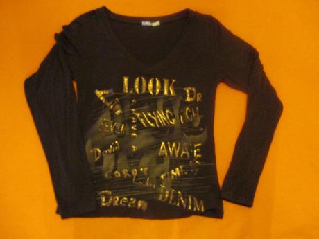 Tmavohnede tricko s, s