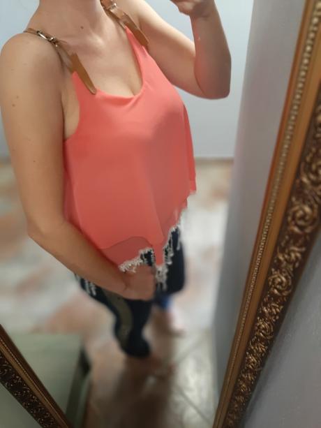 Letný top na remienka, l