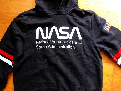 Čierna mikina nasa, 158/164, 158