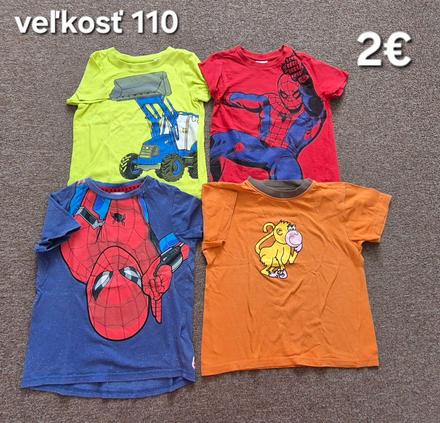 Balík oblečenia veľkosť 110, 104–116