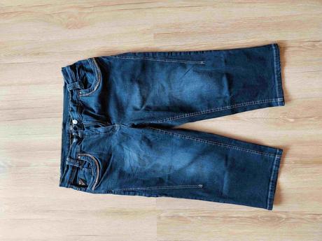 3/4 nohavice riflové, bonprix,44