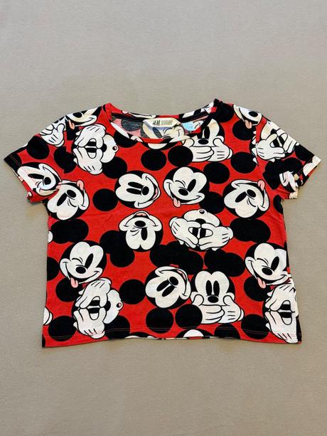 Crop top -mickey mouse, h&m,152