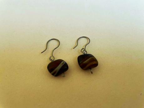 Náušnice tigrie oko,