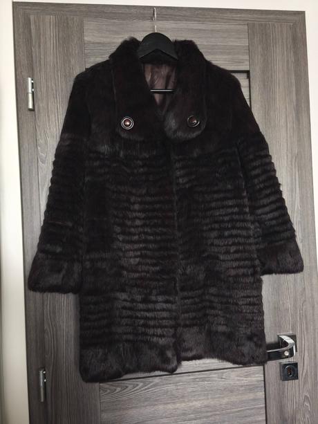 Luxusny pemiovy kozuch z norky, s