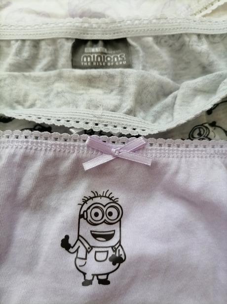 Nohavičky nenosené mimoni- cena spolu 2e, m