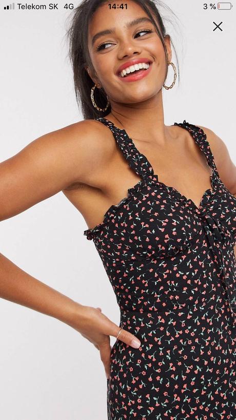 Letne kvetinkove šaty, pull&bear,38