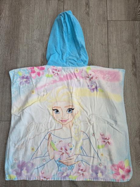 Pončo osuška na pláž detská elza/frozen, 