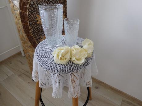 Veľká malá kryštálová váza -top top stav,, 