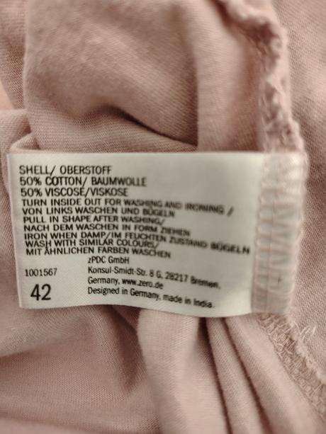 Dámsky ružový top s kvetinkami, zero, xl, xl