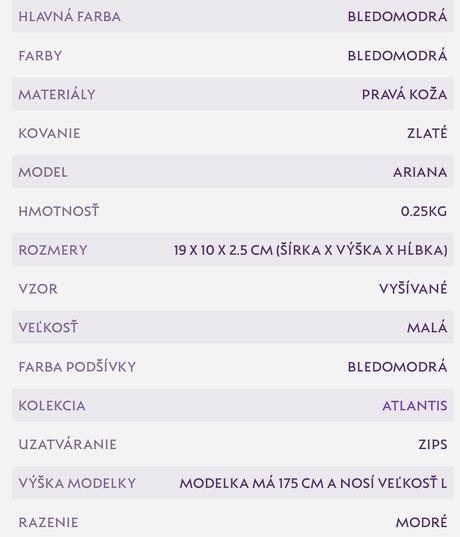 Dajana rodriguez peňaženka ariana atlantis, dajana rodriguez