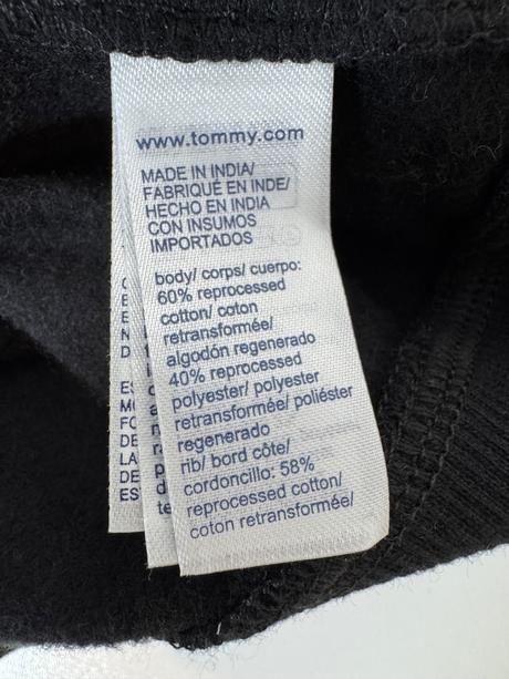 Tommy jeans pánska čierna mikina, tommy hilfiger,l