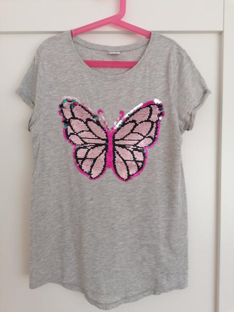 Tričko s flitrami, lindex,158